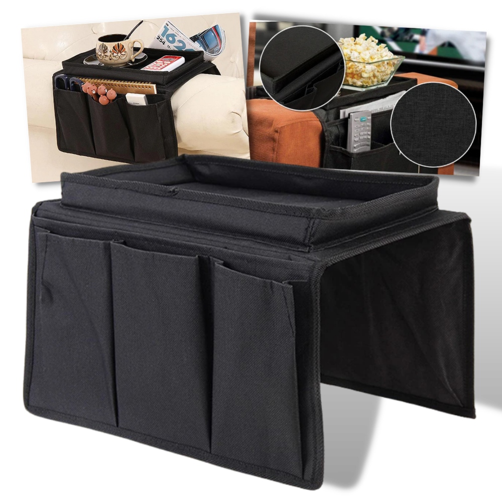 Sac de rangement pour accoudoir de canapé