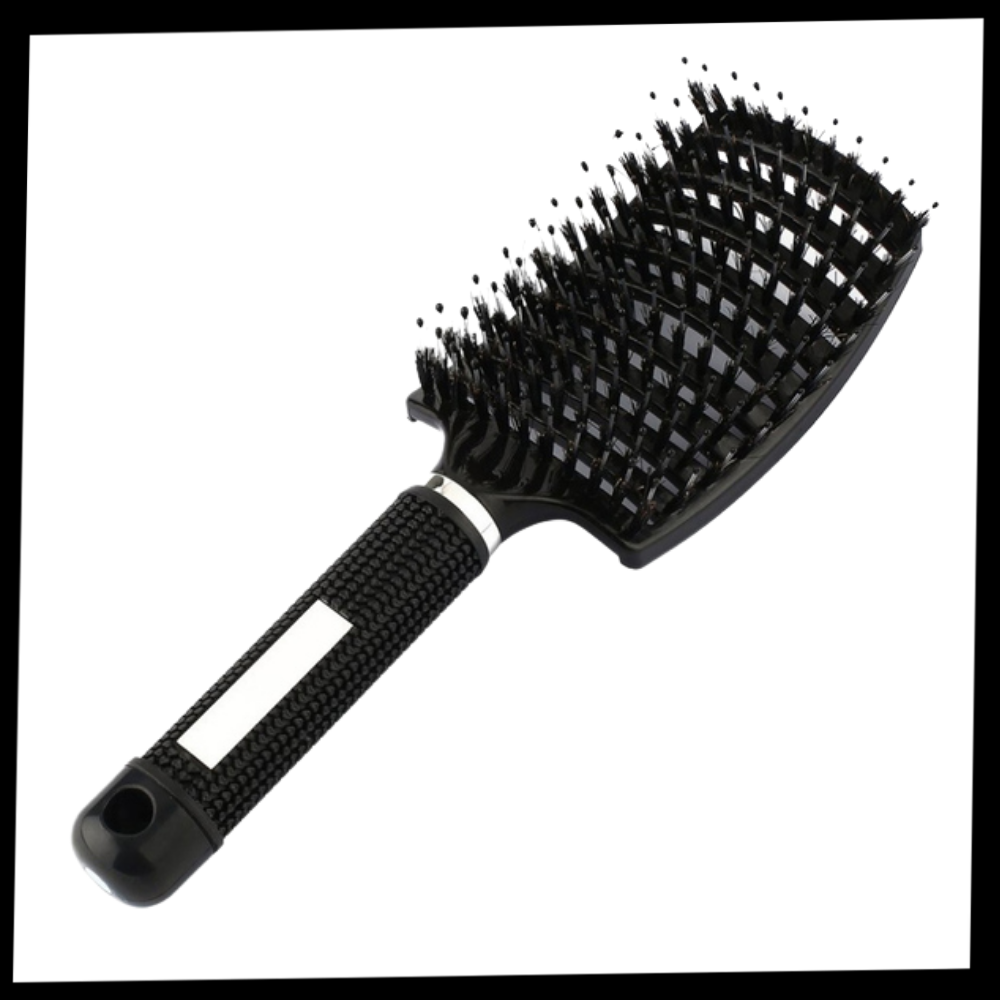 Brosse à cheveux massante en poils de sanglier