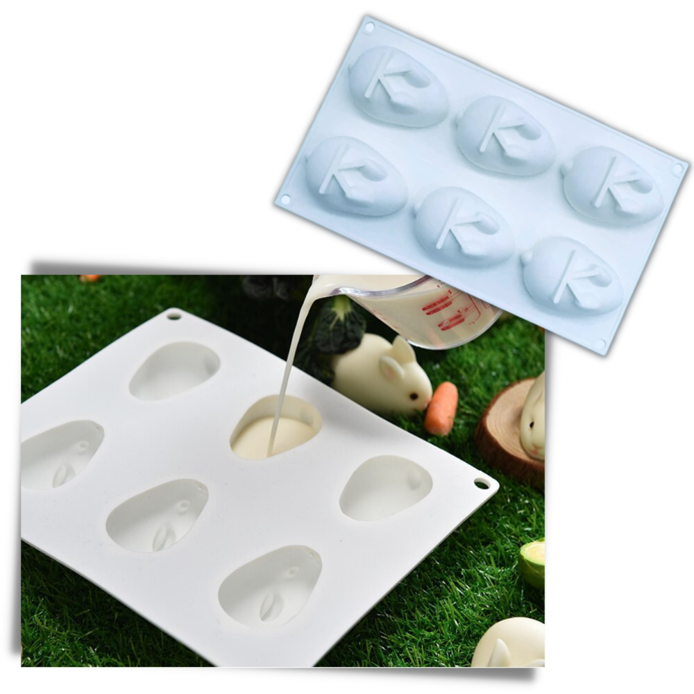 Moule en silicone en forme de mini-lapin