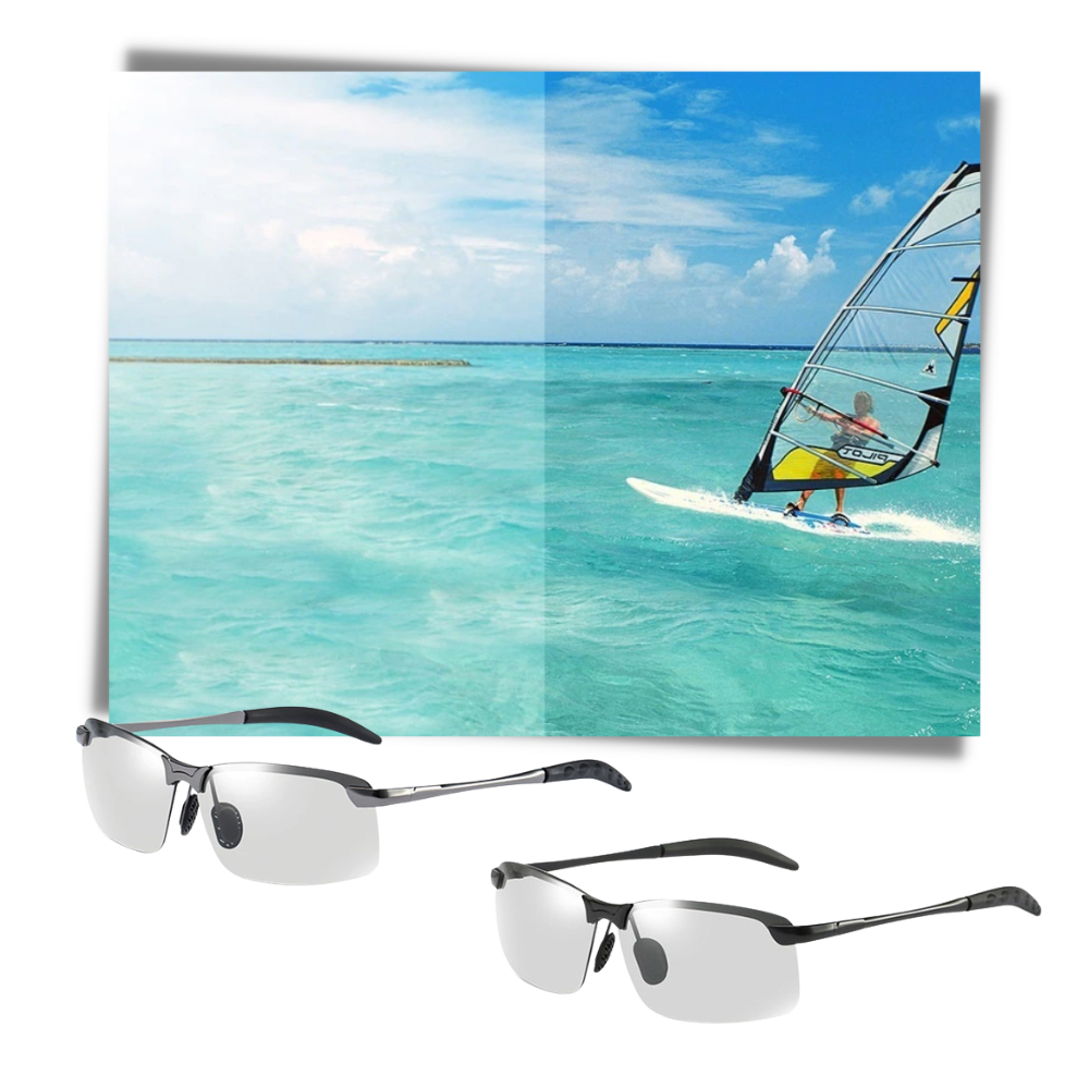 Lunettes de soleil UV photochromiques pour hommes