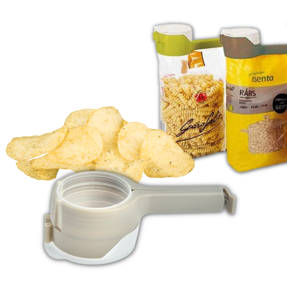 Clip pour sac alimentaire avec couvercle (2-pack)