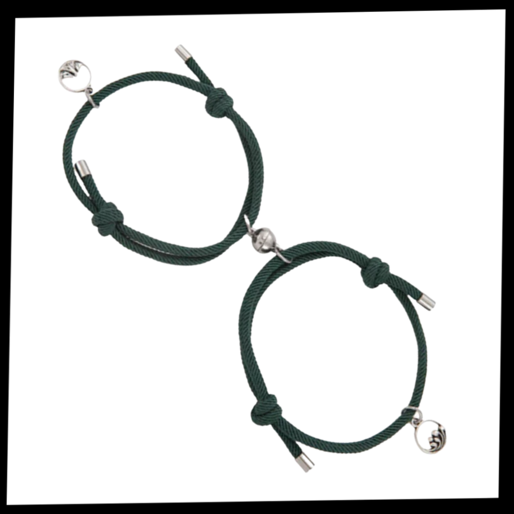 Lot de 2 bracelets magnétiques pour couples