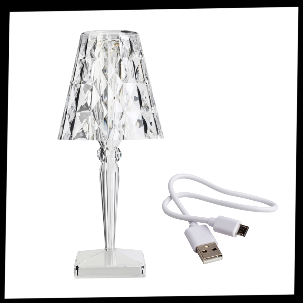 Lampe de bureau en cristal acrylique