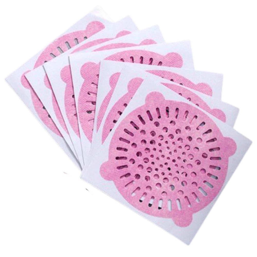 Lot de 10 filtres d'évacuation jetables adhésifs