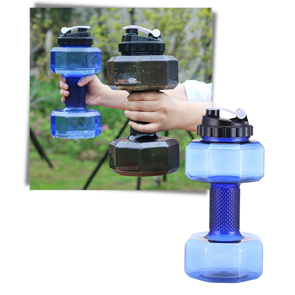 Bouteille d'eau haltère