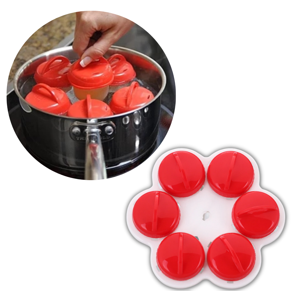 Lot de 6 cuiseurs à œufs