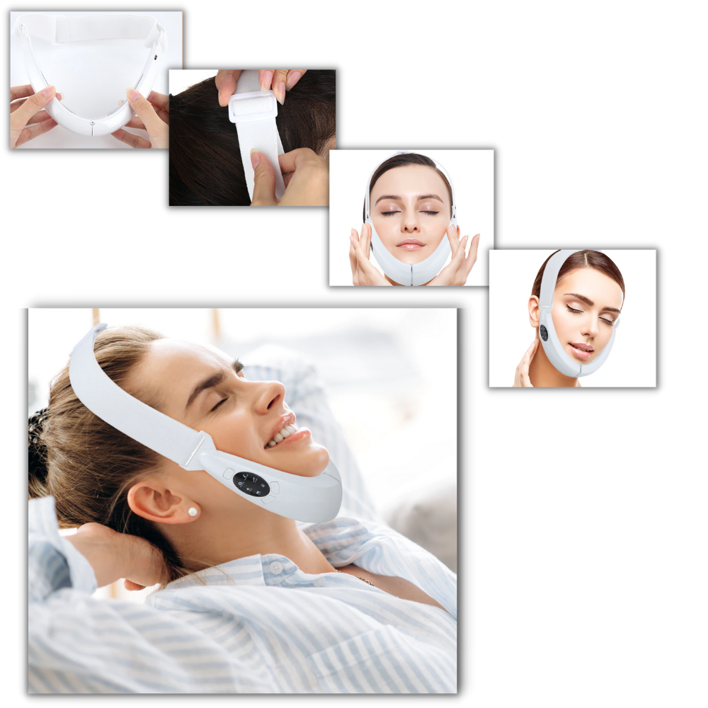 Masseur facial en forme de V