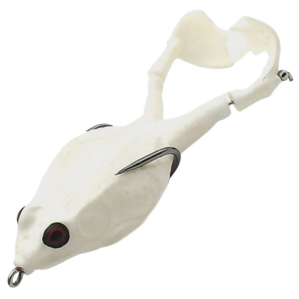 Leurre de pêche en silicone en forme de grenouille