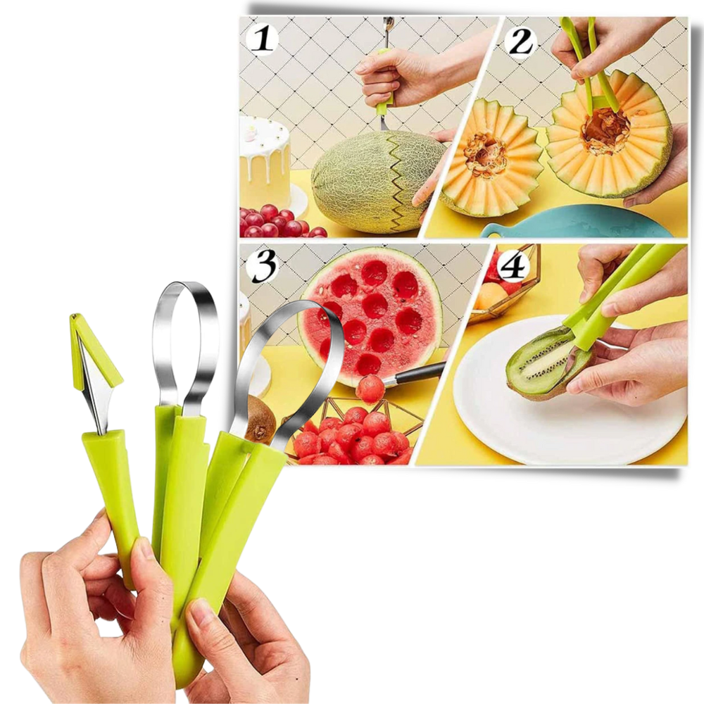 Set d'outils pour découper et trancher les fruits