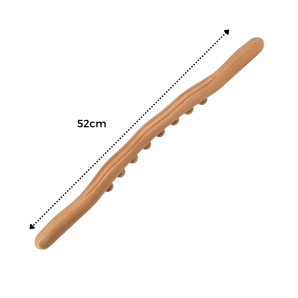 Masseur musculaire en bois naturel