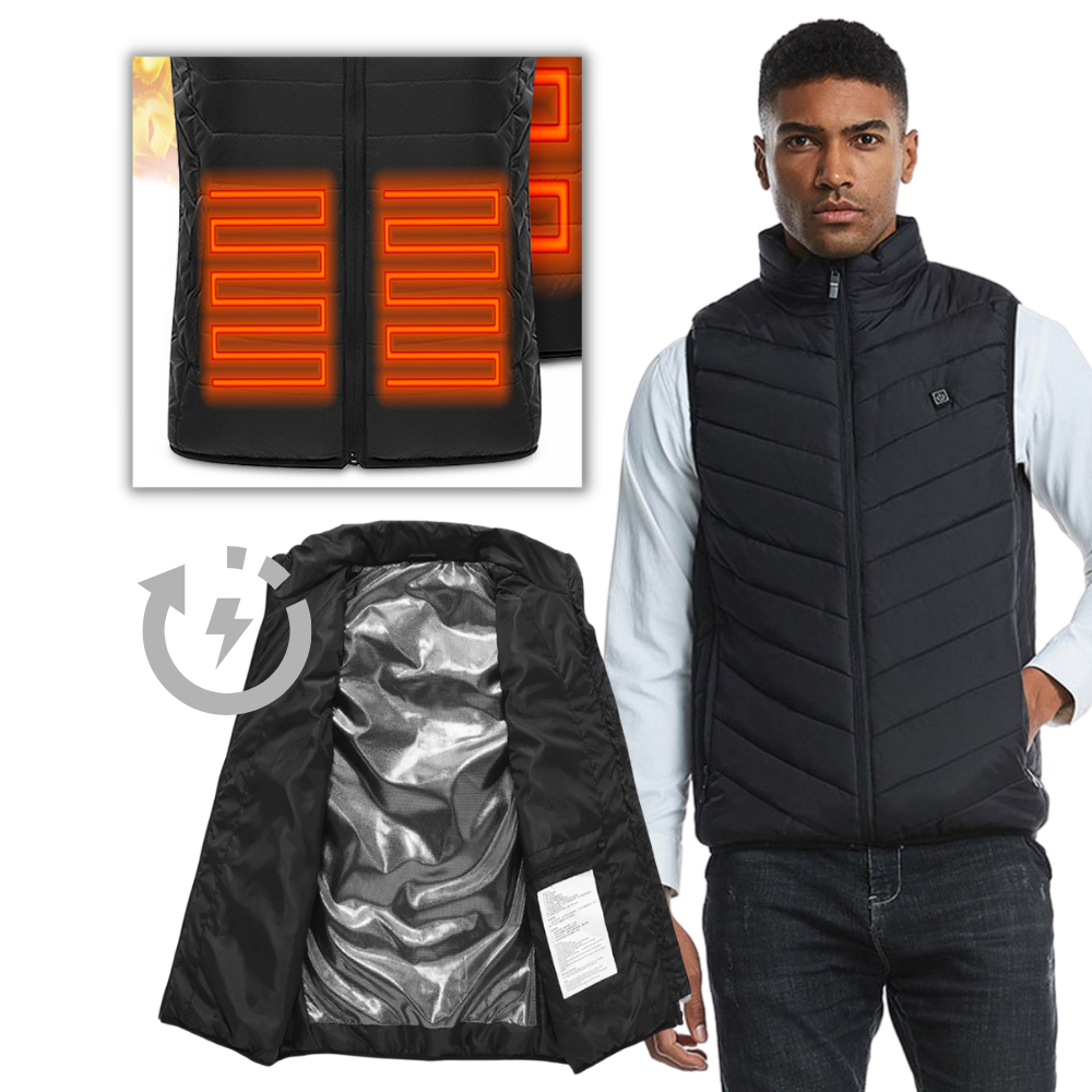 Gilet chauffant unisexe
