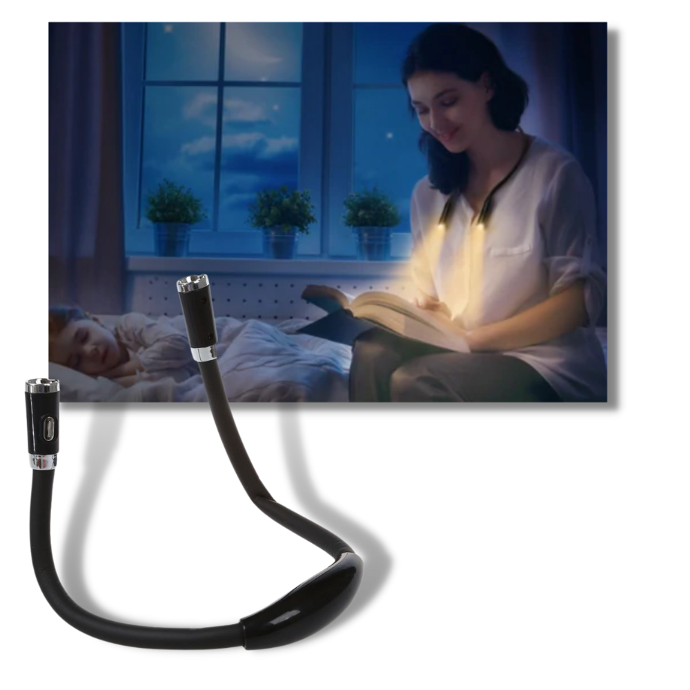 Lampe de lecture LED pour le cou