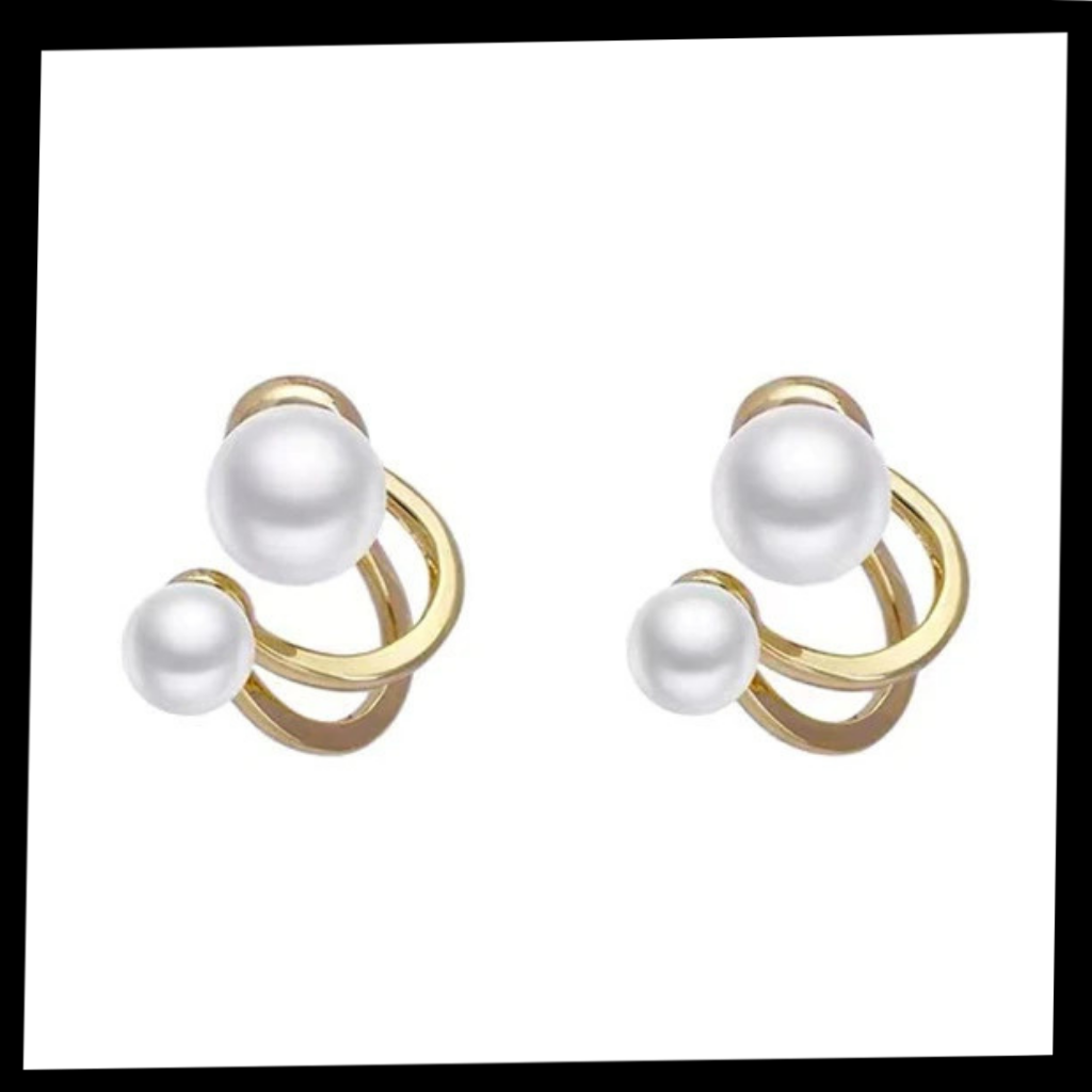 Pendants d'oreilles en perles vintage