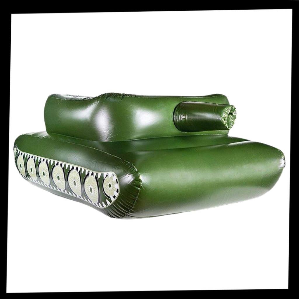 Char d'assaut gonflable pour piscine
