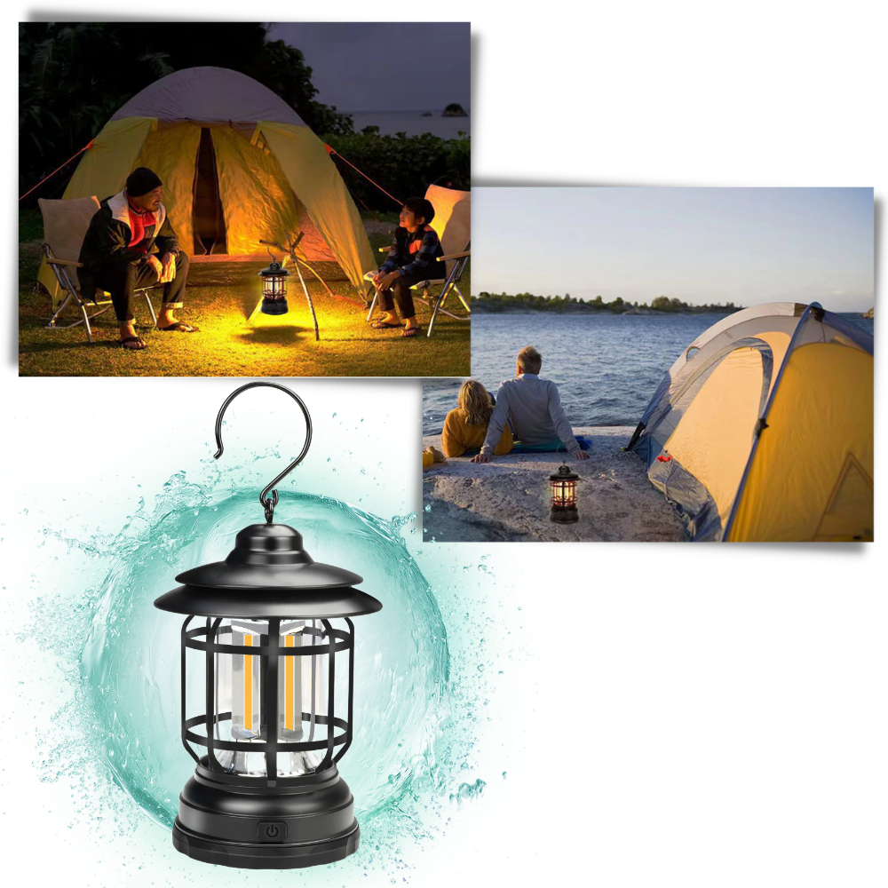 Lanterne de camping rétro à LED