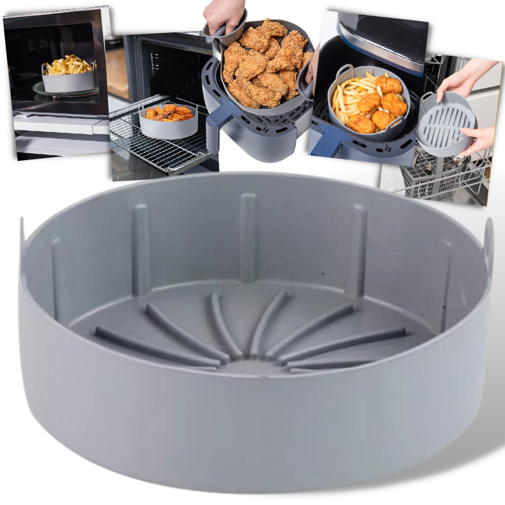 Poêle en silicone réutilisable pour friteuse à air