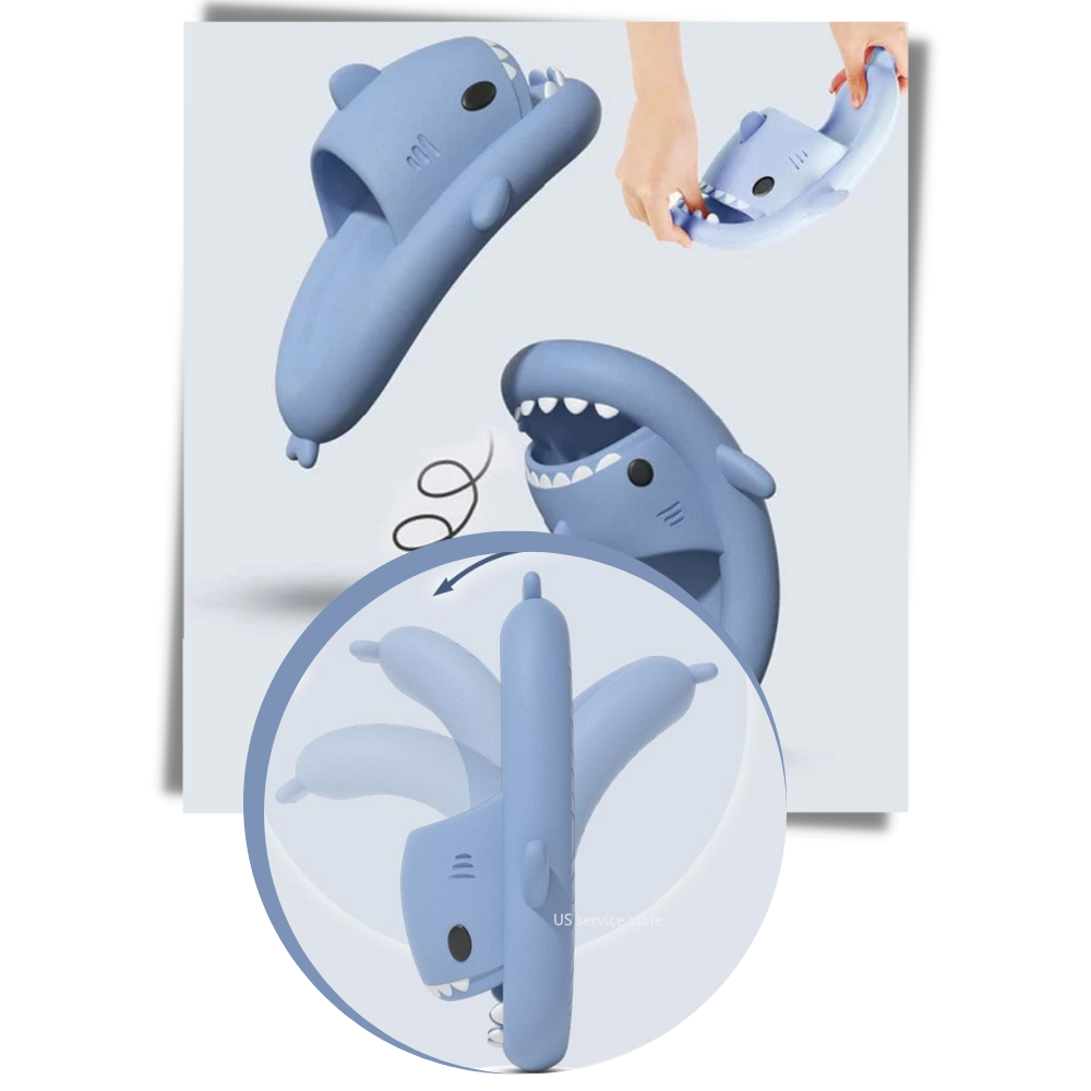 Chaussons de plage en forme de requin