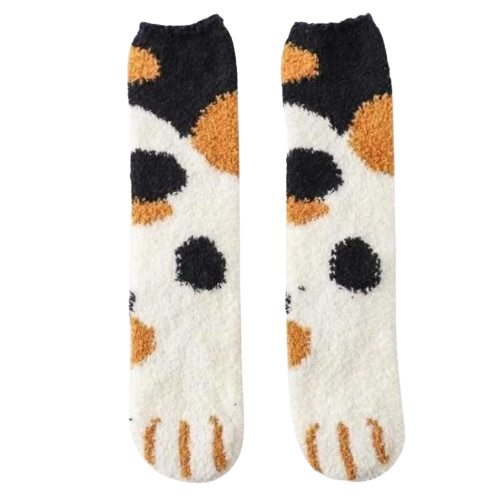 Chaussettes d'hiver en pattes de chat