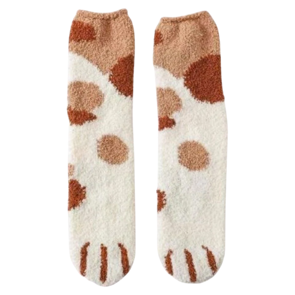 Chaussettes d'hiver en pattes de chat