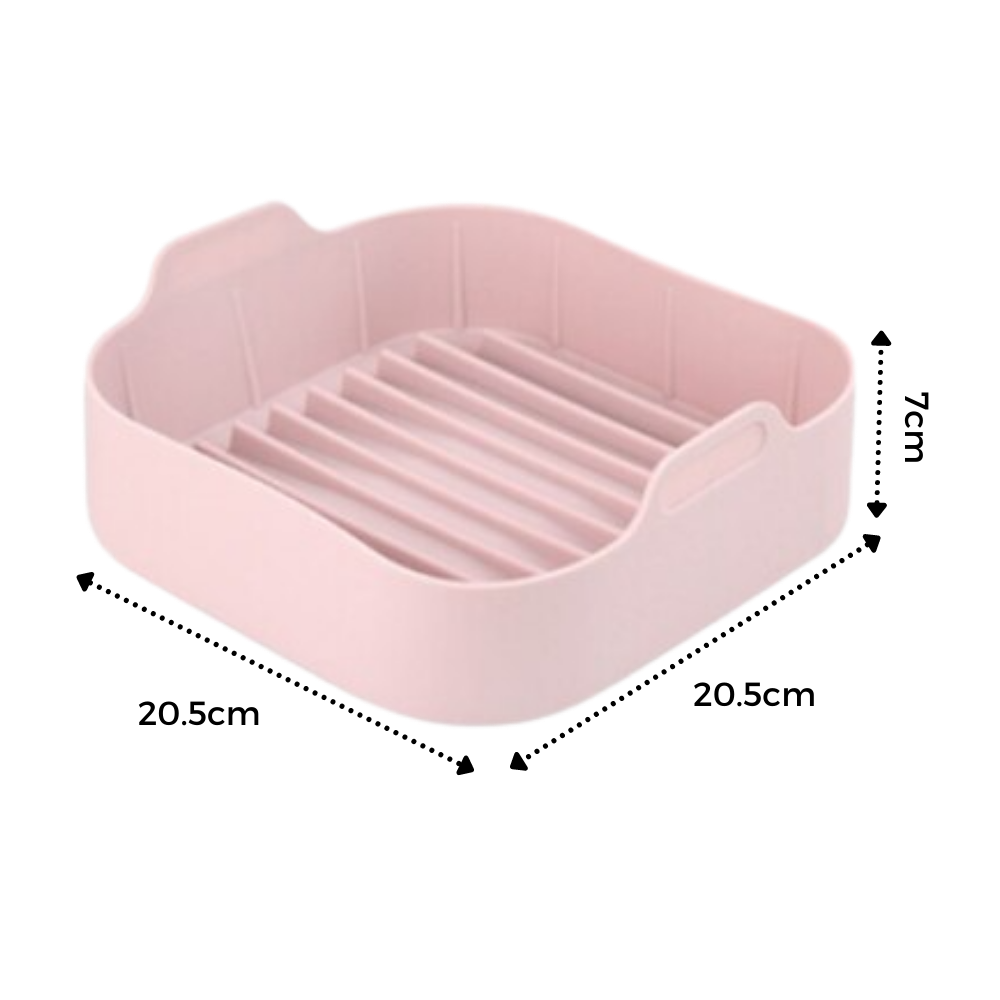 Poêle carré en silicone écologique