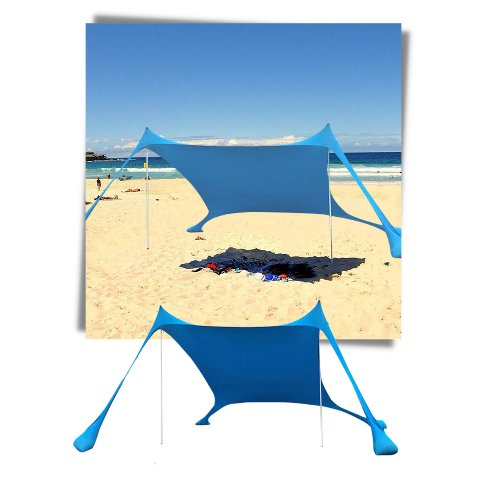 Tente d'ombrage légère pour la plage