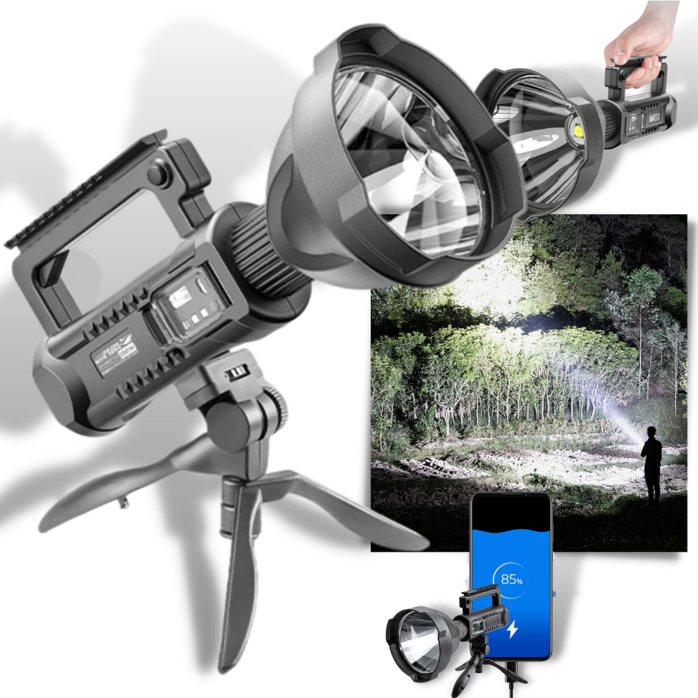 Lampe de poche LED avec trépied