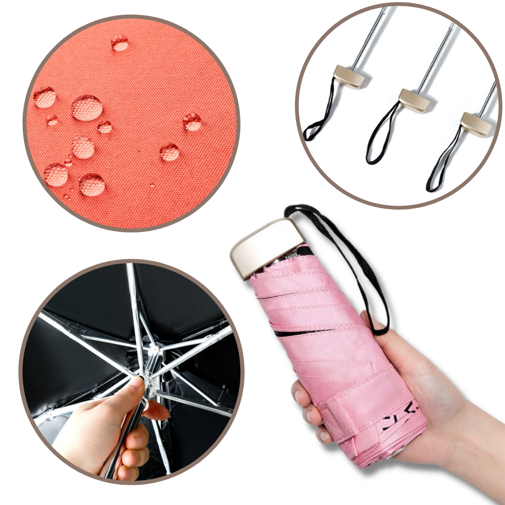 Parapluie de poche avec protection UV