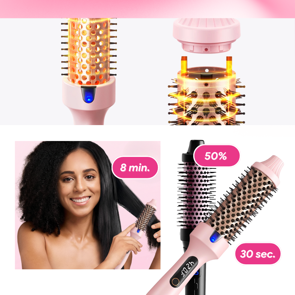 Brosse ronde thermique 3 en 1