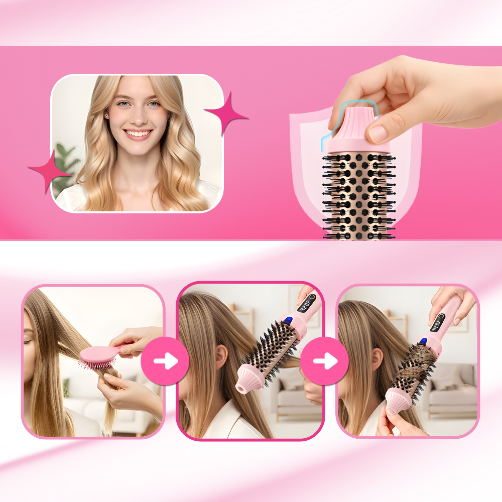 Brosse ronde thermique 3 en 1