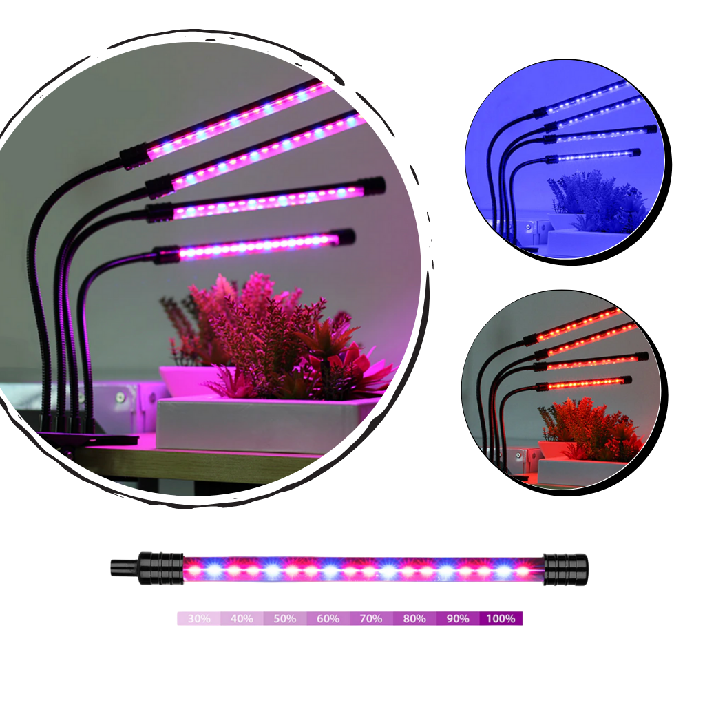 4 Lampes LED de croissance horticole