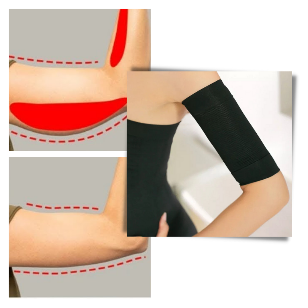 Manchons amincissants thermiques pour les bras