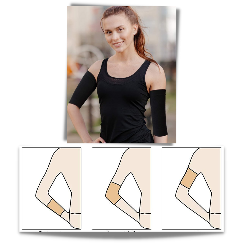 Manchons amincissants thermiques pour les bras