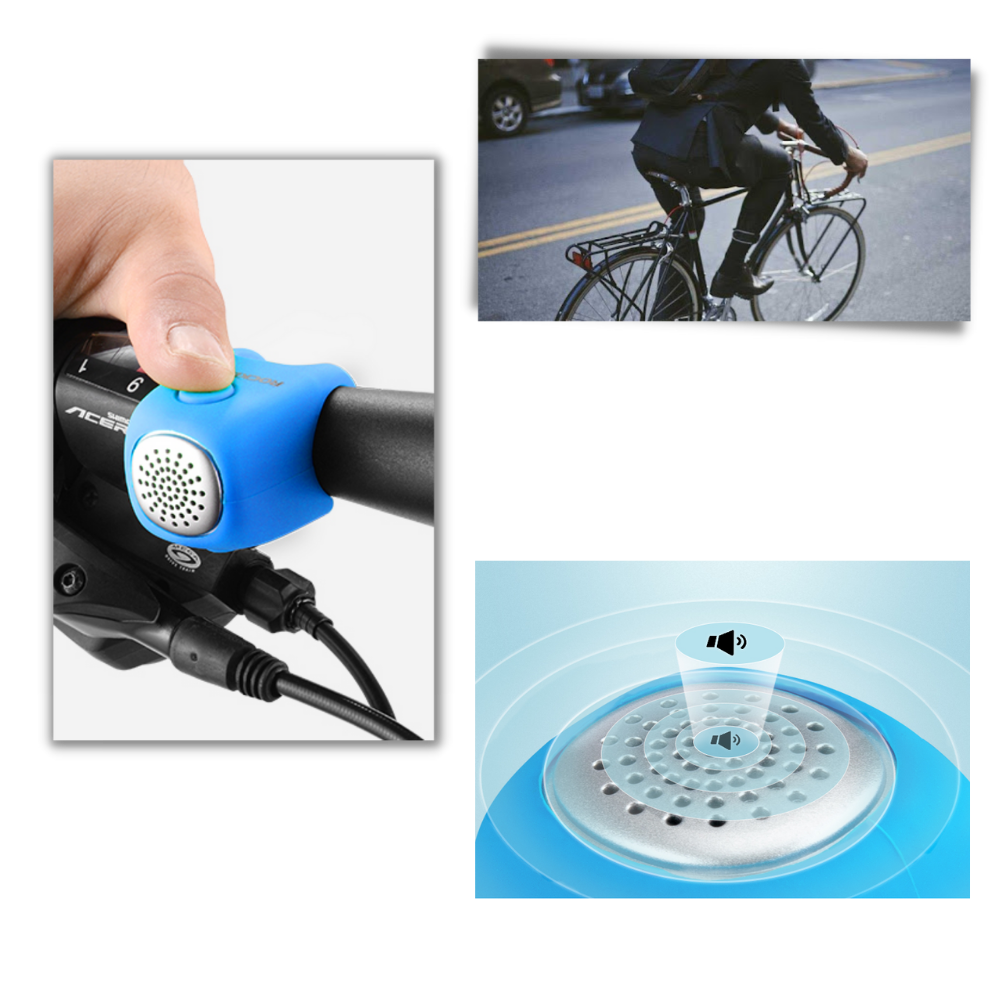 Klaxon de vélo étanche en silicone