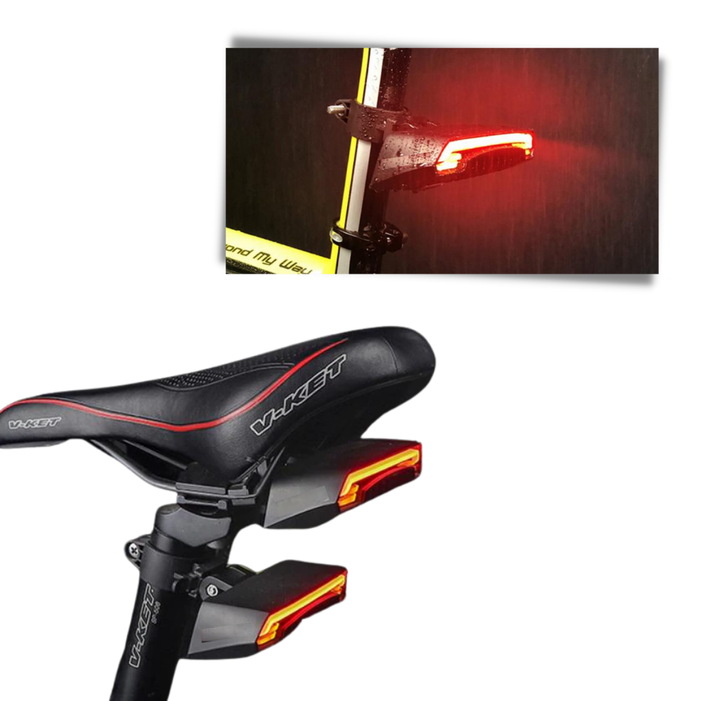 Feu arrière de sécurité pour vélo avec clignotants