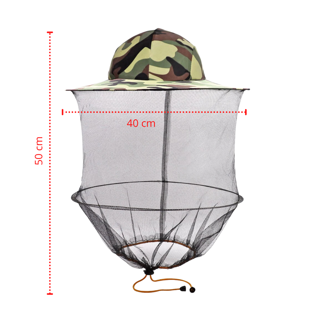 Chapeau d'apiculture camouflage