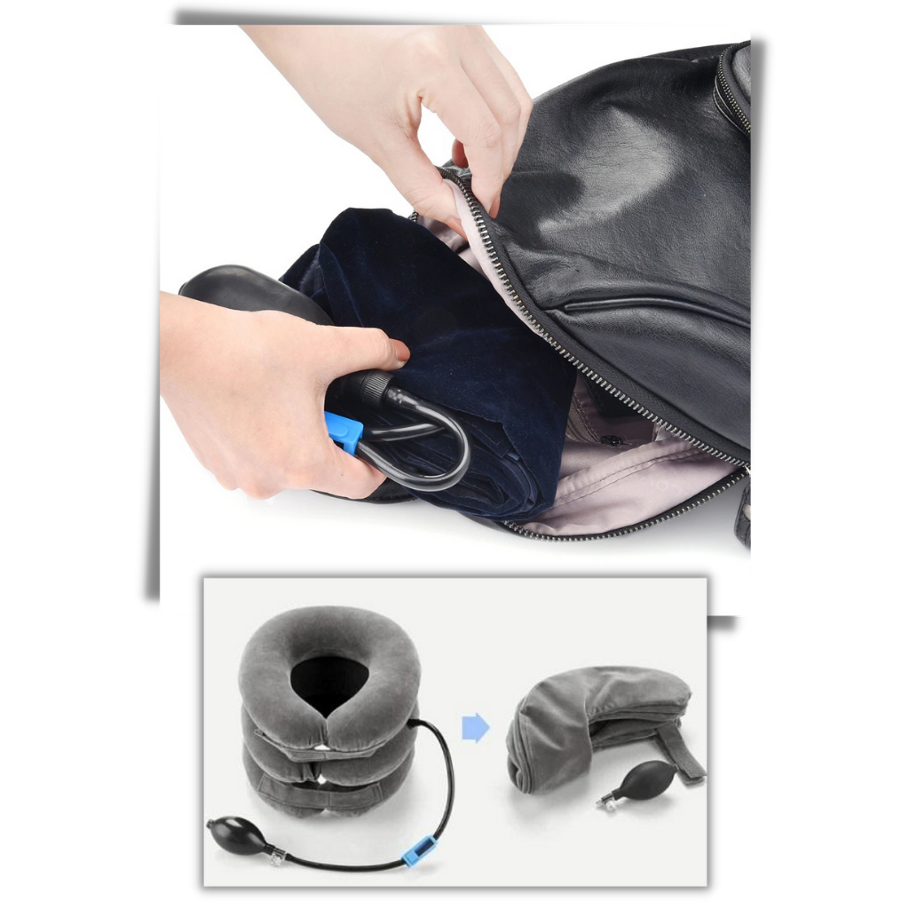 Minerve gonflable pour soutien des cervicales