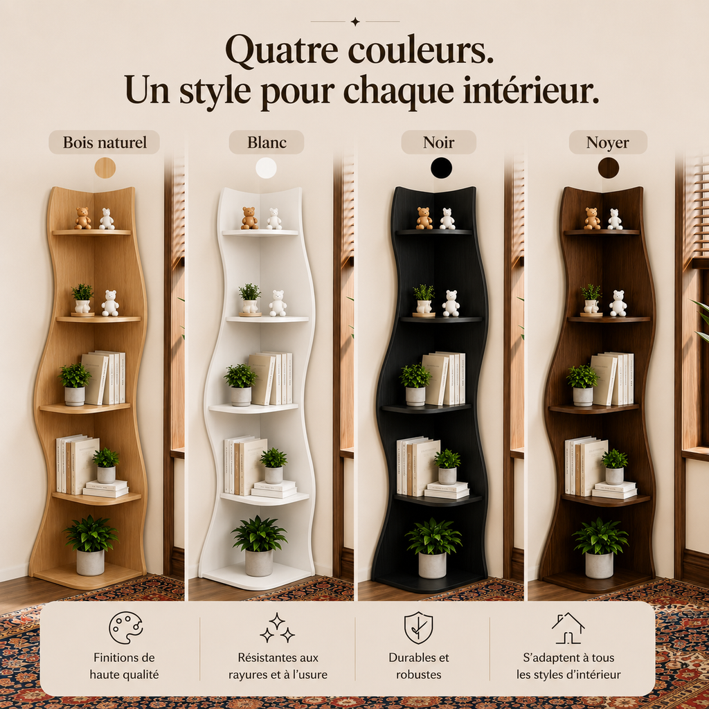 Ondine™ | Étagère Design d'Angle