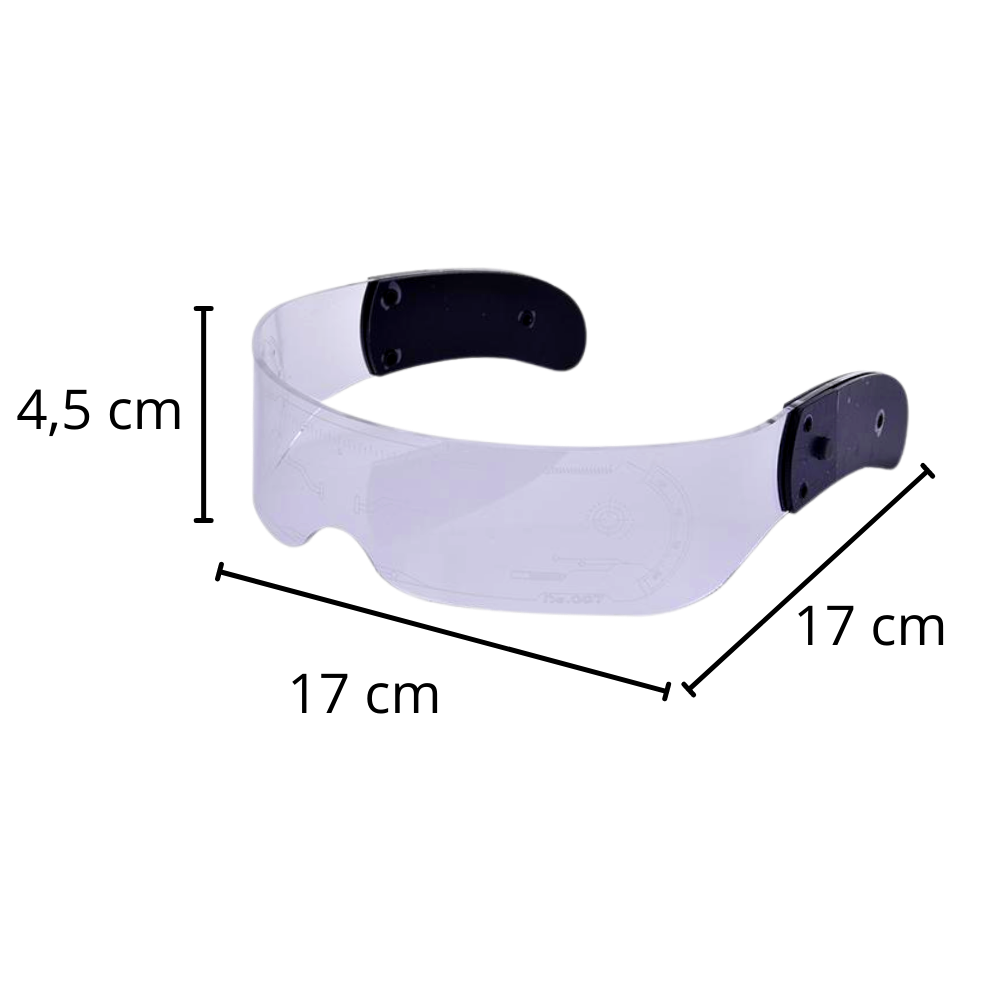 Lunettes avec lumières LED colorées