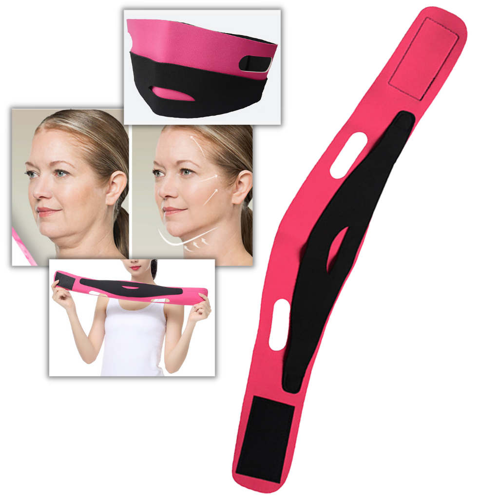 Mentonnière élastique pour le lifting du visage