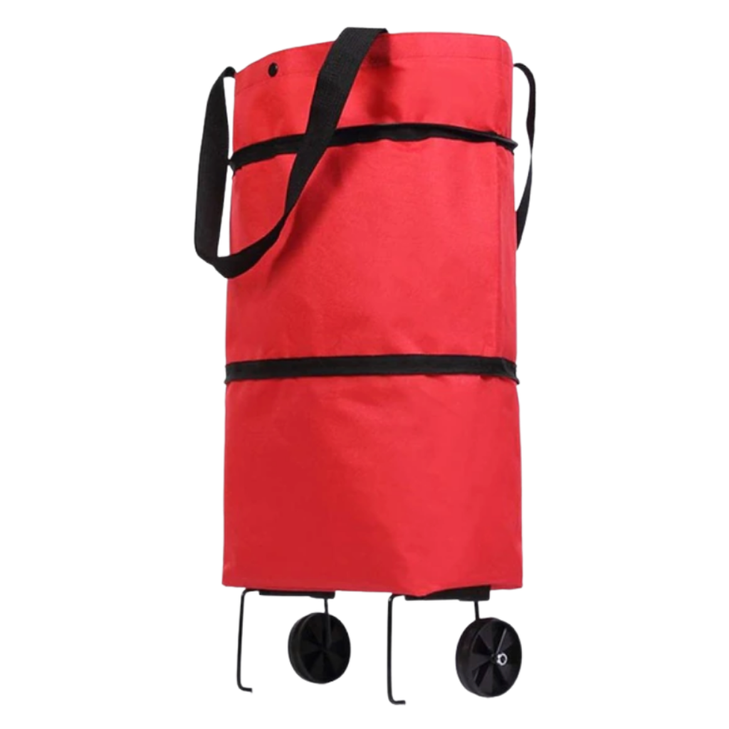 Sac de commission à roulettes pliable 30L