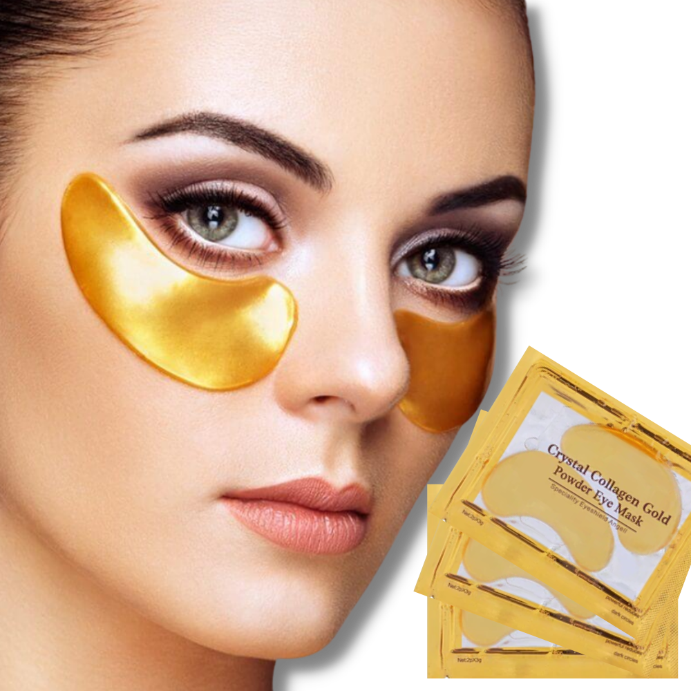 Masque de soin pour les yeux. Solution de collagène à base d'or 24 carats (20 paires de patchs)