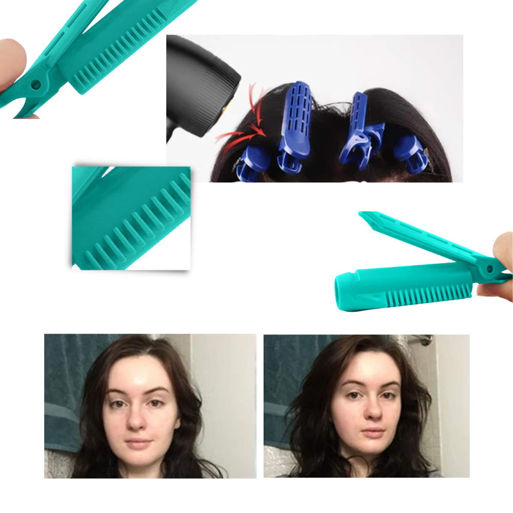Lot de 4 pinces de voluminisation instantanée pour les cheveux