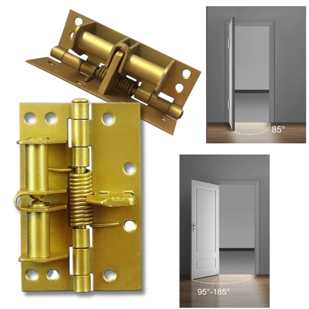 Charnière de porte polyvalente à fermeture douce