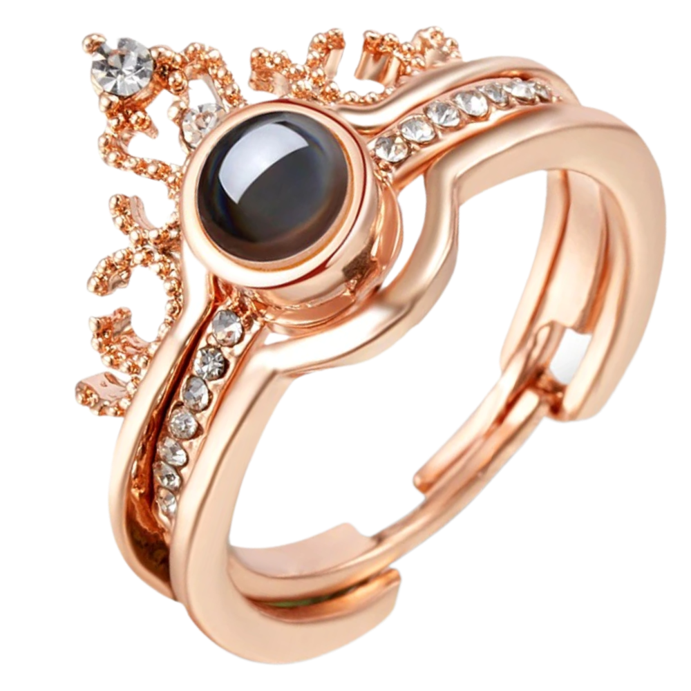 Belle bague "Je t'aime" en 100 langues