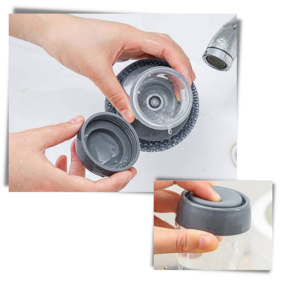 Brosse à main distributrice de savon