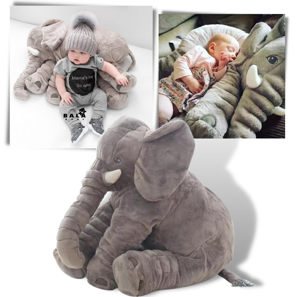 Grande éléphant en peluche