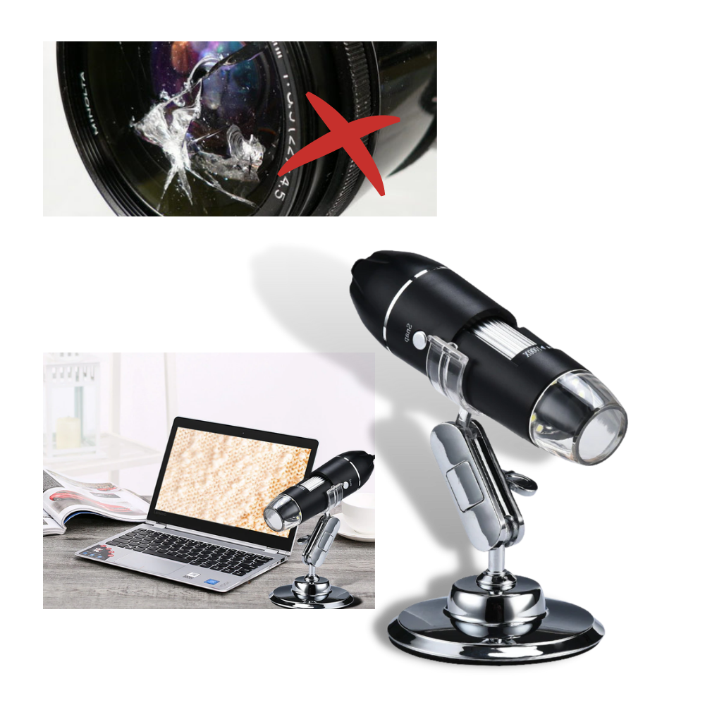 Microscope numérique à USB avec LED