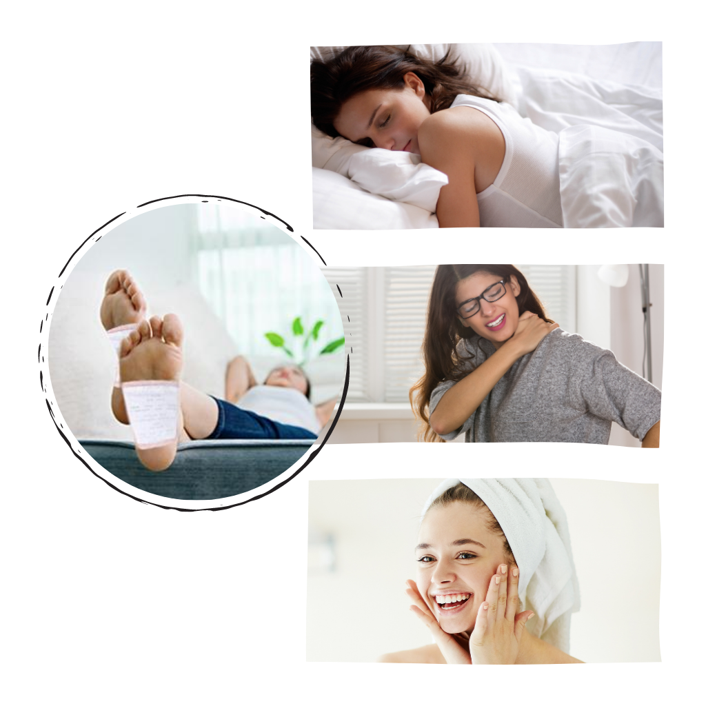 Patches naturels detoxifiants pour pieds (20pcs)