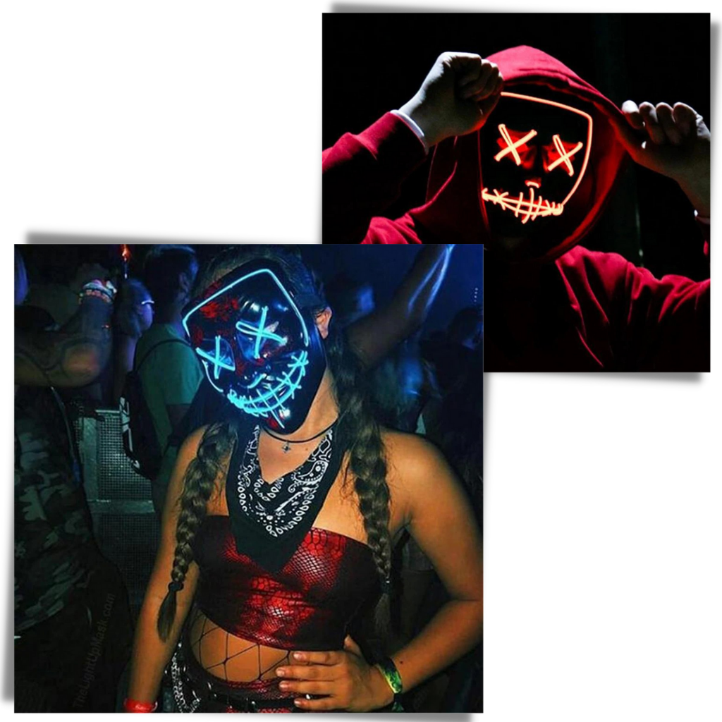 Masque à néon LED