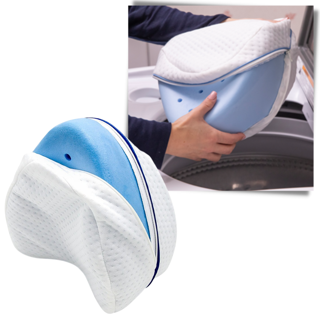 Coussin orthopédique pour genoux et jambes avec mousse à mémoire de forme